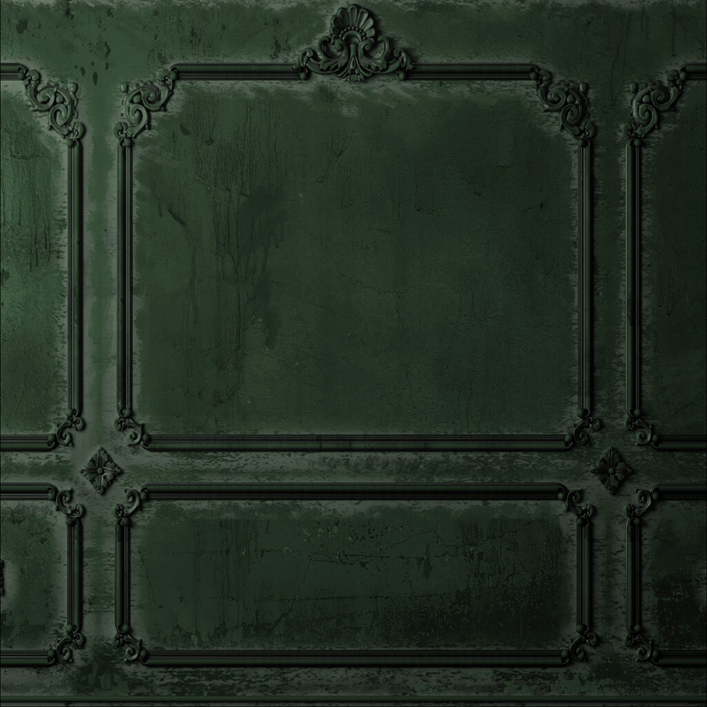 Victorian Green Paneled Wall