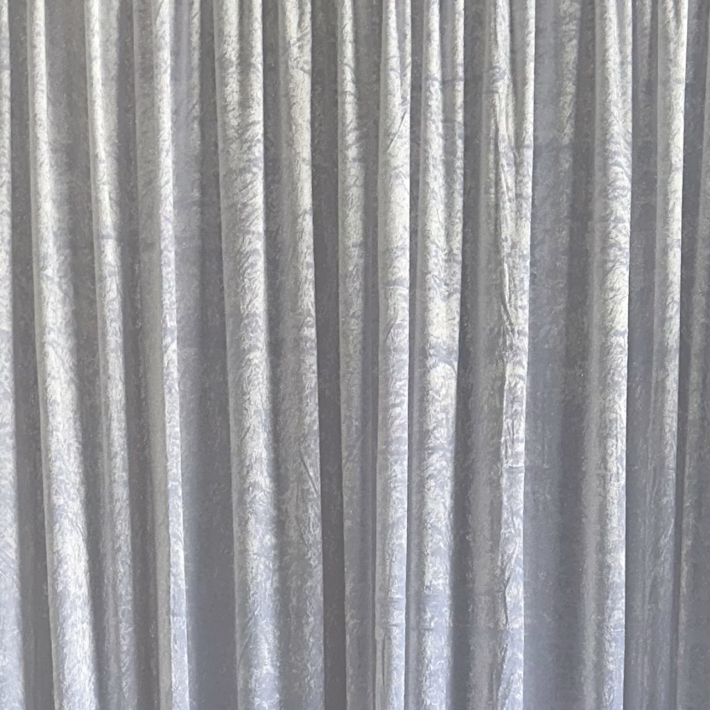 White Velvet Drape Backdrop